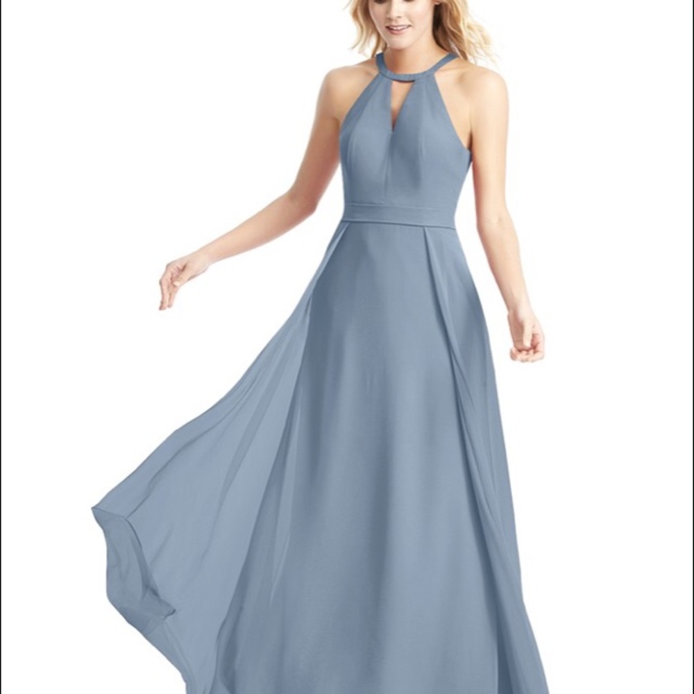 AZAZIE Melody Dress in Dusty Blue LIKE NEW size A4